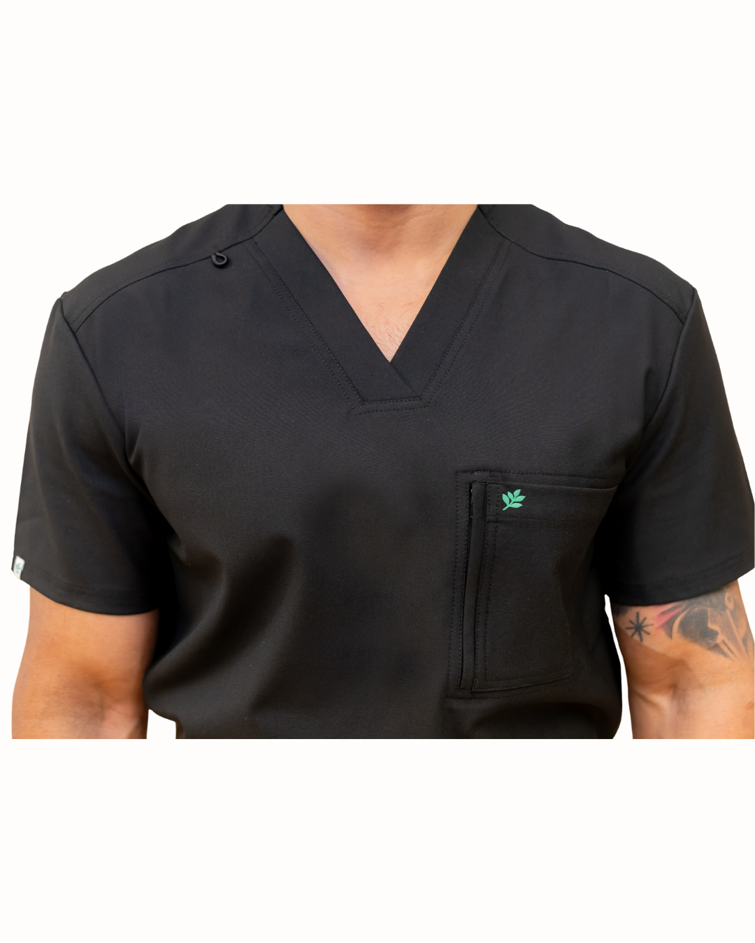 V-Neck Top w/ Hanging Loop