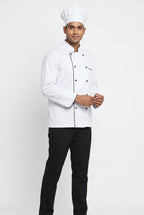 Chef Coat White With Full Pipene
